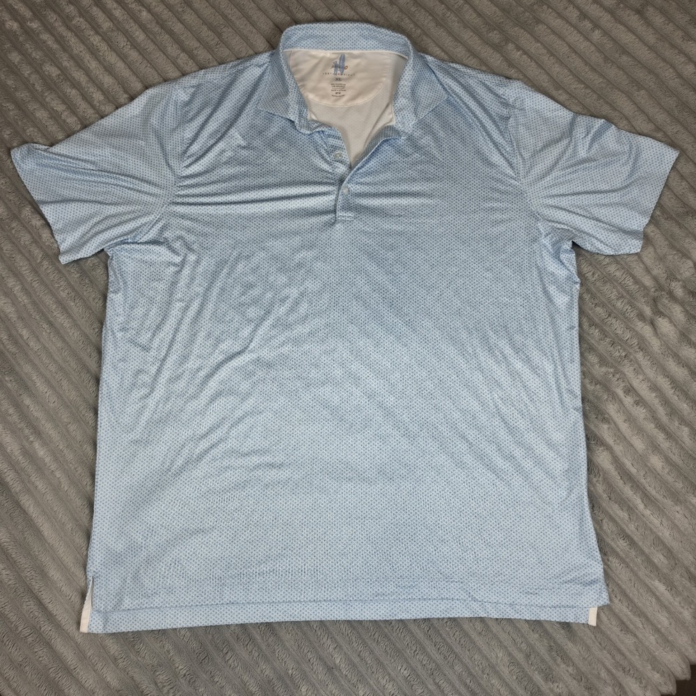johnnie-O Featherweight Polo Shirt Mens XL Wesson Performance Golf Blue